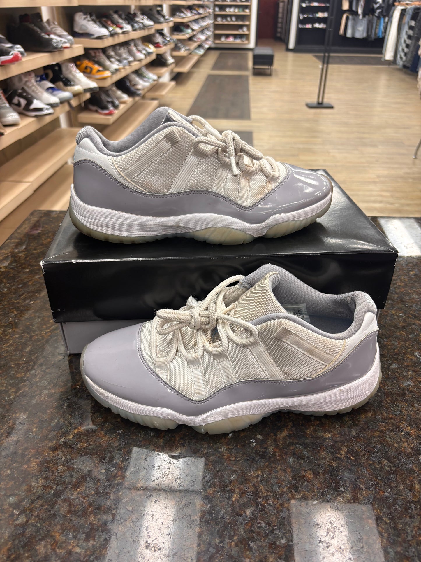 Jordan 11 Cement Grey used with box