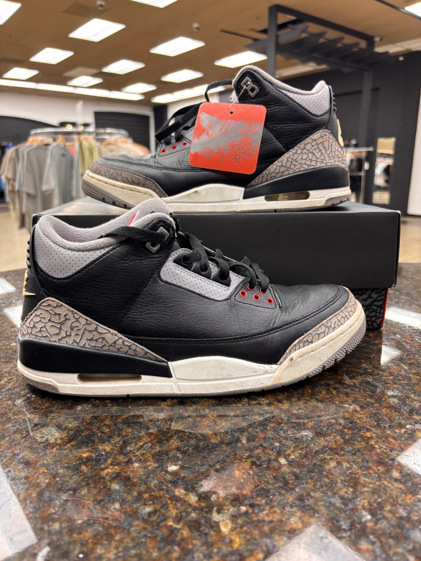 used Jordan 3 retro Black cements