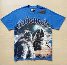 Godspeed Pyramid Astronaut Blue Tee