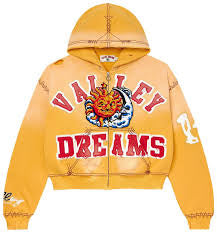 Vale Yellow Sunny Zip-Up Hoodie