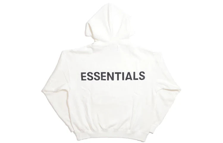 Fear of God EssentialsFW19 Hoodie 'White' Only Back Logo