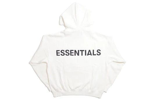 Fear of God EssentialsFW19 Hoodie 'White' Only Back Logo