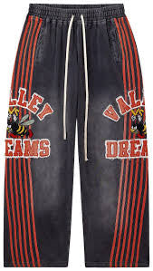 Valley Black Red Tracks Sweatpants