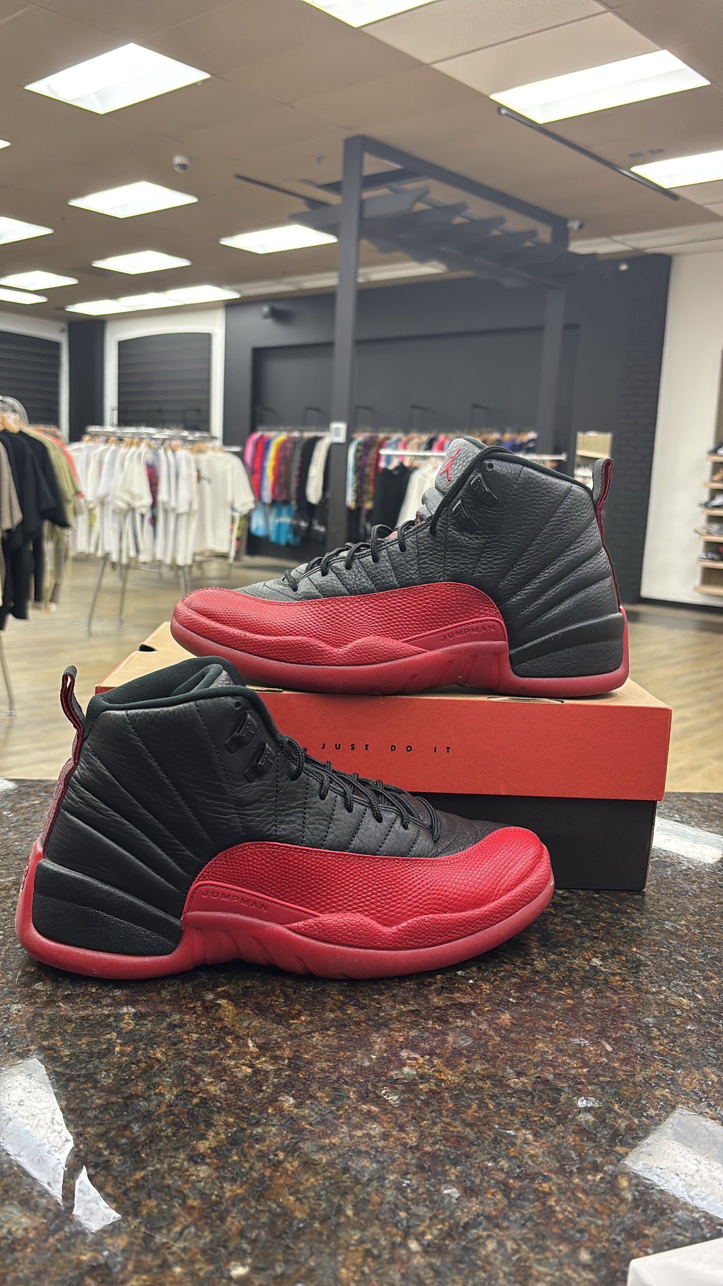 Jordan 12 Flu Game USED WITH BOX