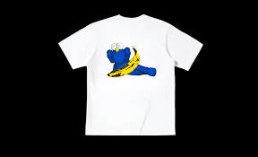 Kaws blue kaw yellow banana tee