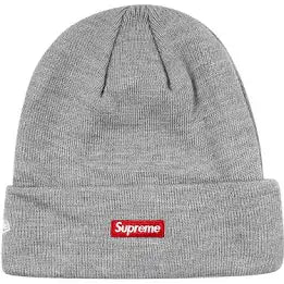 Supreme Grey New Era Beanie