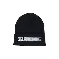 Supreme Motion Black Beanie
