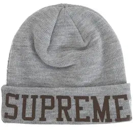 Supreme Grey Varsity New Era Beanie