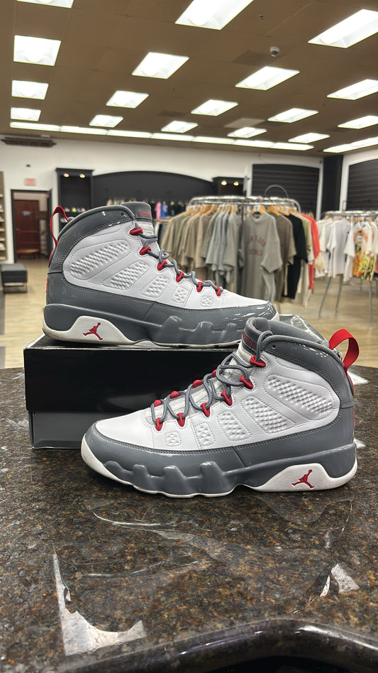Jordan 9 Fire red used with box