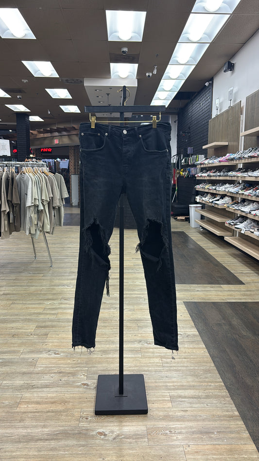 Black Purple Jeans USED WITH BACK TAG NO FRONT TAG
