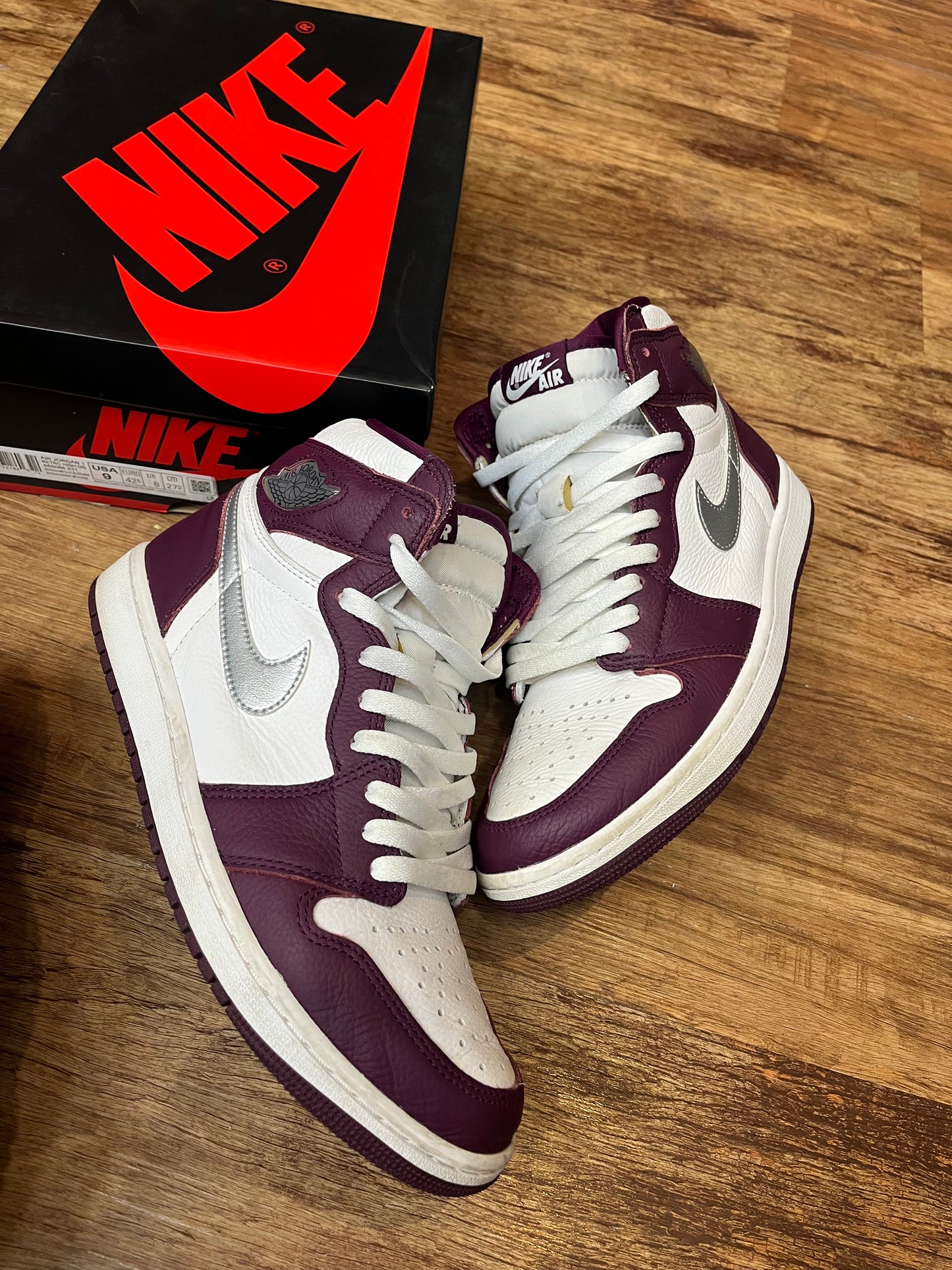 Jordan 1 Bordeaux used with box