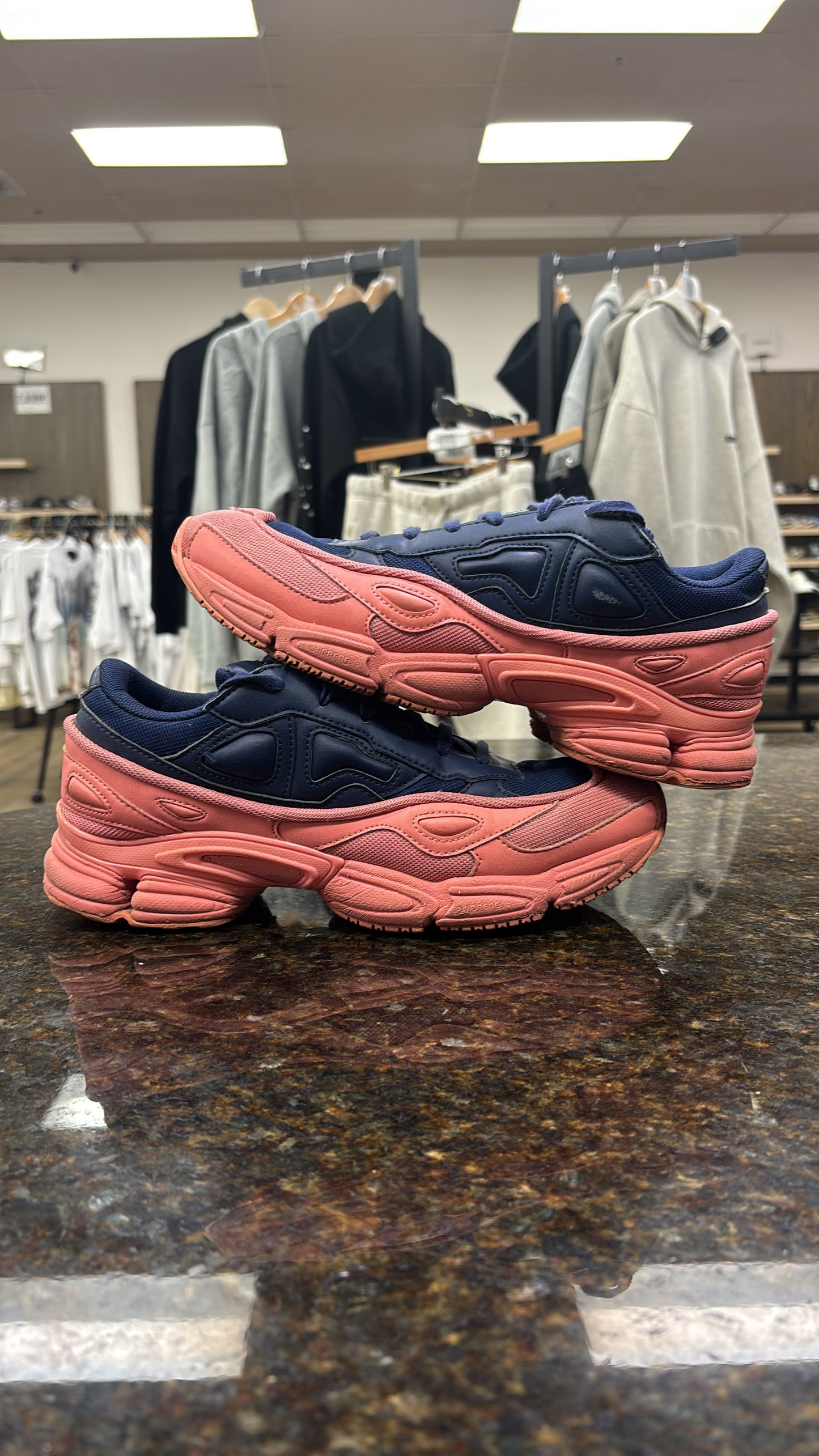 Raf Simons x adidas Ozweego Tactile Rose used no box