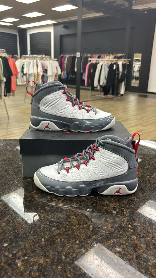 Jordan 9 Fire Red GS Used with box