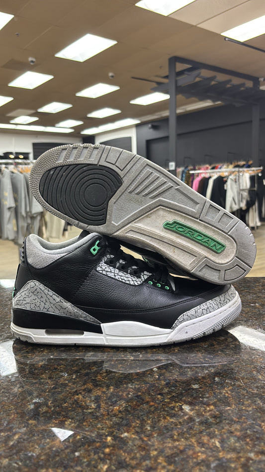 Jordan 3 ‘Green Glow’ USED NO BOX