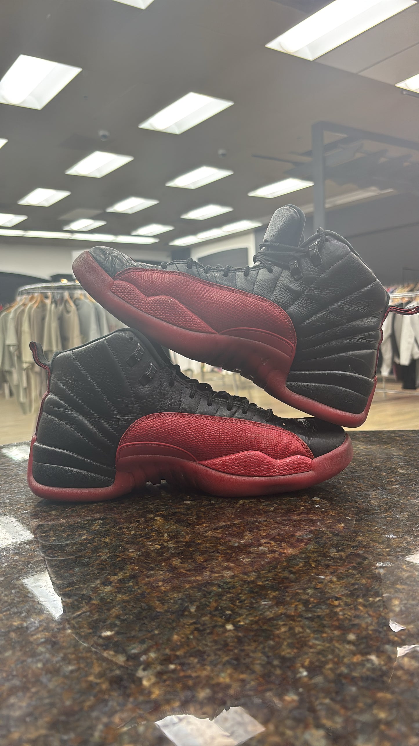 Jordan 12 Flu Games used No Box