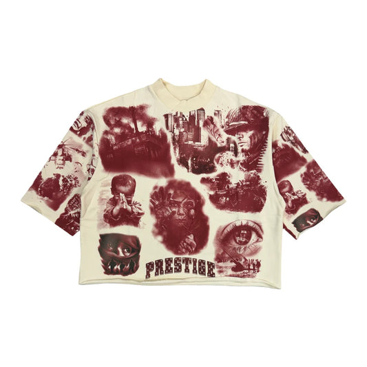 Prestige glory thru pain Cream/Red Tee