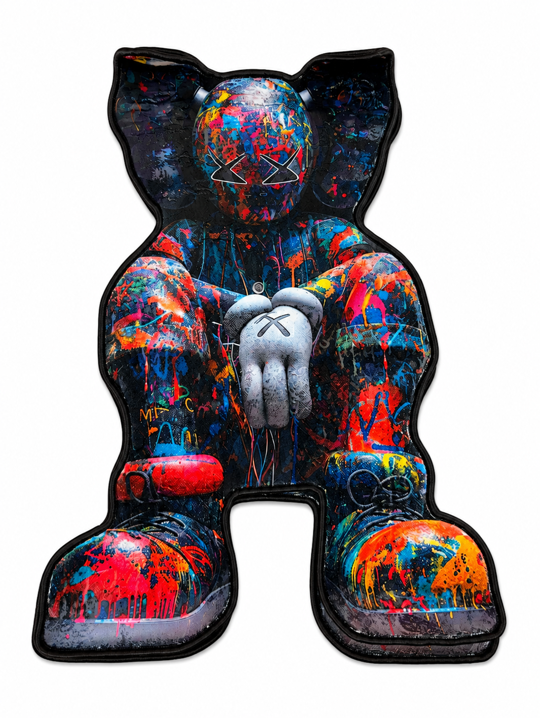Kaws Paint Splatter Rugs