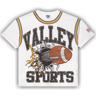 VALE RHINESTONE FOOT BALL EXPLOSION T.SHIRT