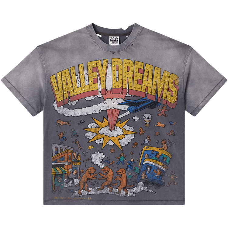Vale Forever Faded Chaos Bling 'Gray' tee