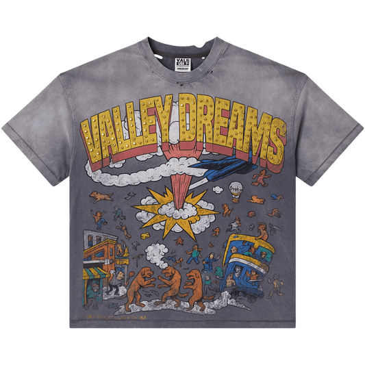 Vale Forever Faded Chaos Bling 'Gray' tee