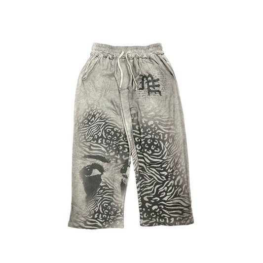 Mixed Emotion "Stripped" Sweatpants (Cream)