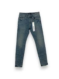 Purple Brand Skinny Cracked Bronze Denim Jean