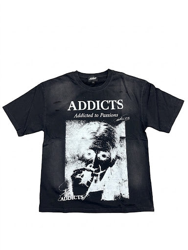 Addict passive black tee