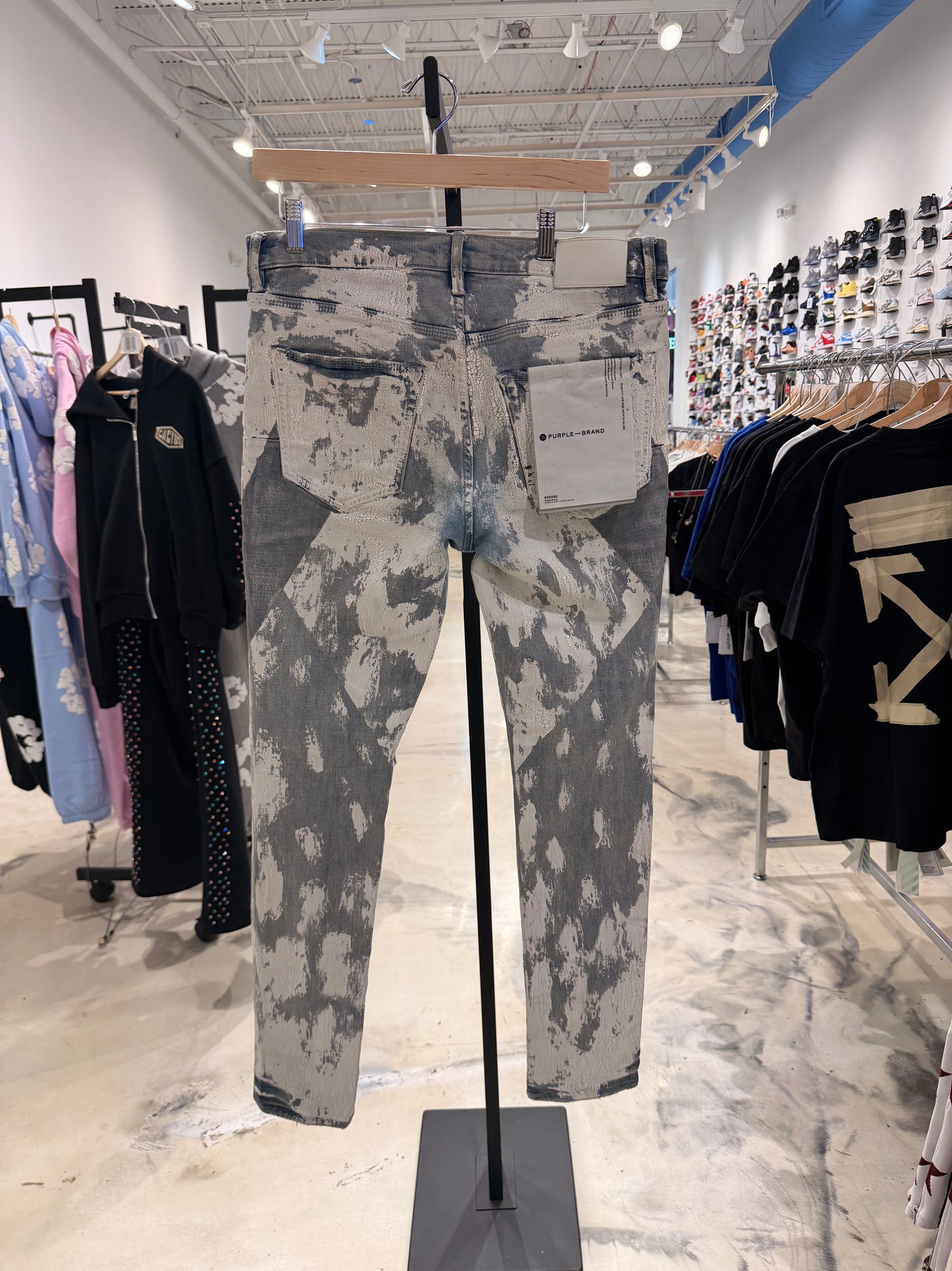 Purple Jeans ‘Crackle Paint’ PRE-OWNED