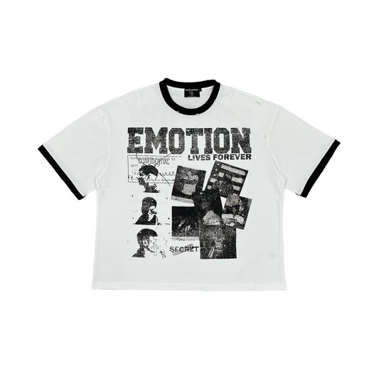 Mixed Emotion White Secret Tee