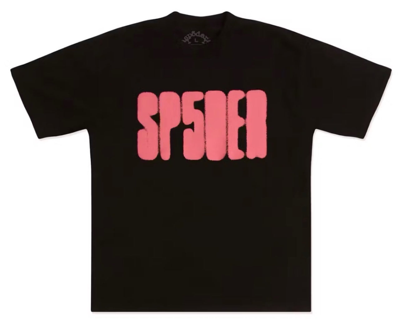 Sp5der Black Focused Logo Tee