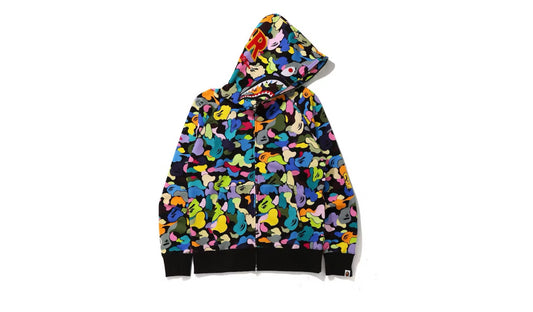 Bape Multicolor PONR Multicolor Zip Up Hoodie