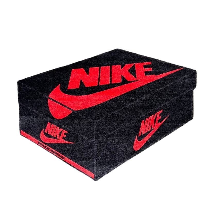 Black Nike Shoe Box Rug