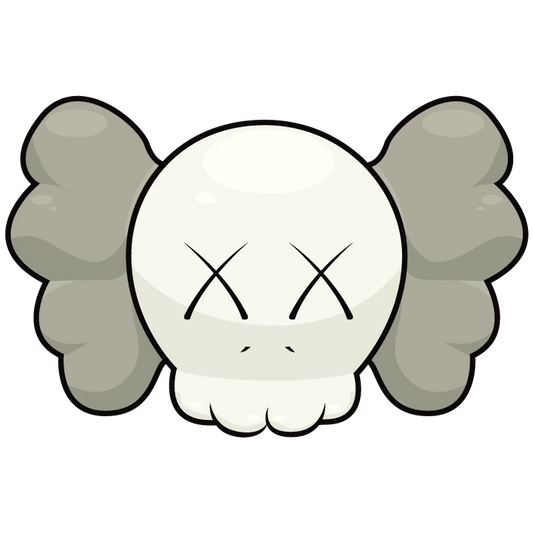 KAWS Grey Head Rug