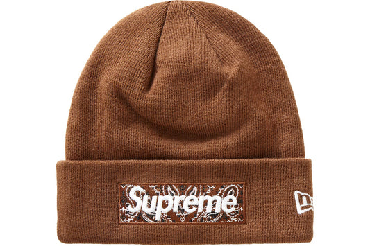 Supreme New Era Box Logo Beanie (FW19) Dark Brown