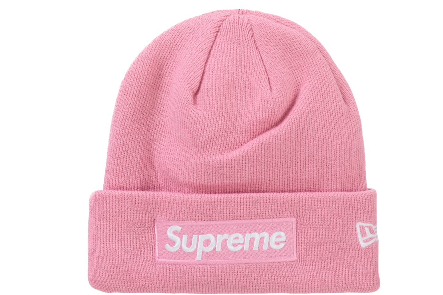 Supreme New Era Box Logo Beanie (FW24) Dusty Pink
