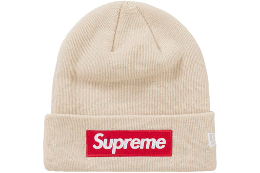 Supreme New Era Box Logo Beanie (FW24) Stone