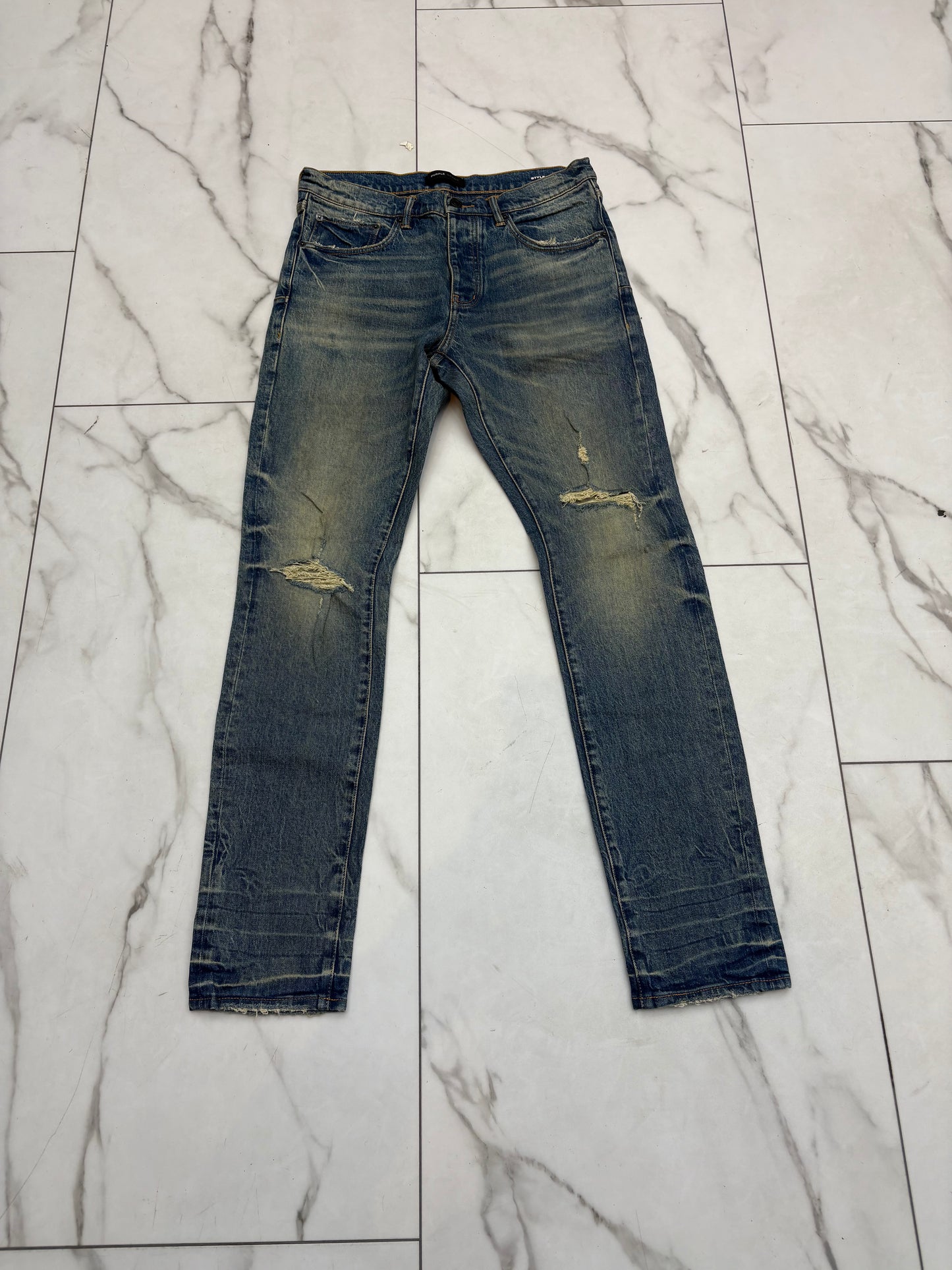 Purple Jeans ‘Blue Washed’ No Back or Front Tag