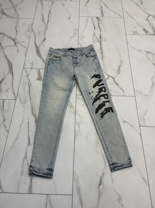 Purple Jeans ‘Purple Print On Left Leg’  PRE-OWNED