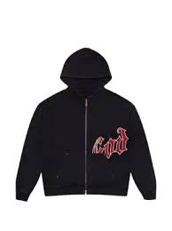 GODSPEED OG LOGO Zip Up BLACK/RED Hoodie