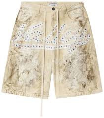Vale Cream Denim Jorts