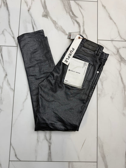 Purple ‘Black Patent’ Jeans
