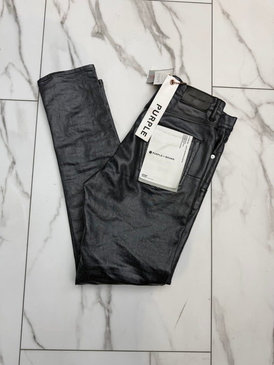 Purple ‘Black Patent’ Jeans
