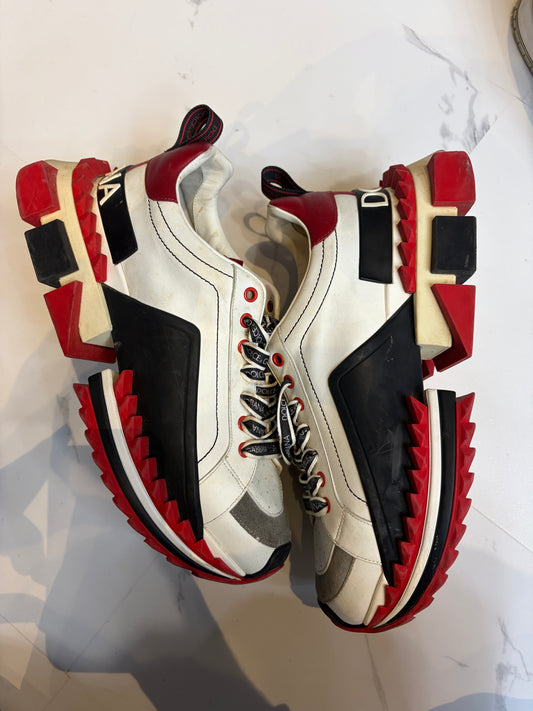 Dolce and gabbana red and black shoes PRE OWNED NO BOX
