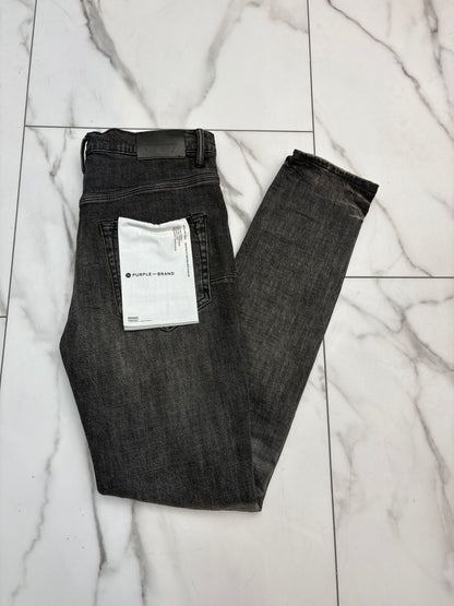 Purple Knee Rip Black Jeans PRE-OWNED