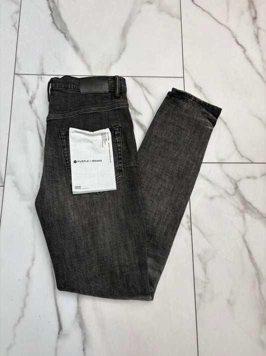 Purple Knee Rip Black Jeans PRE-OWNED