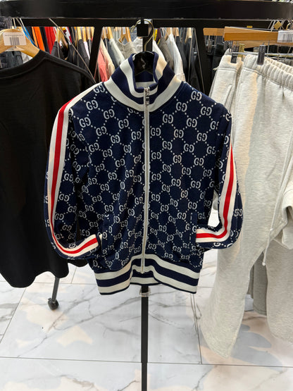 Gucci ‘Blue&White’ Track Sweater PRE-OWNED
