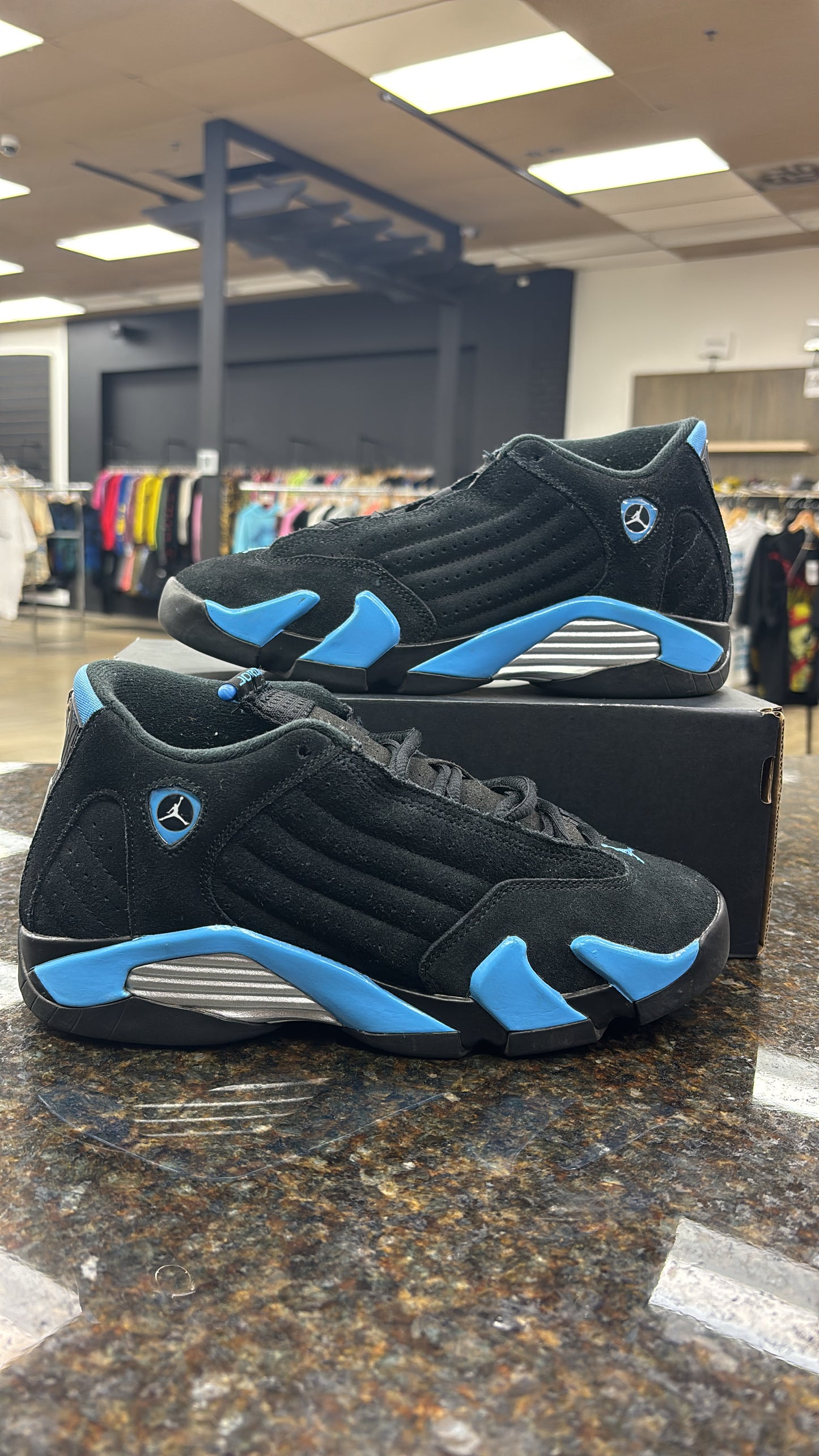 Jordan 14 university blue preowned with box