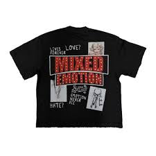 Mixed emotion Black Lost Identity tee
