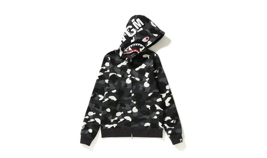 Bape #6 City Camo Shark WGM Full Zip Hoodie