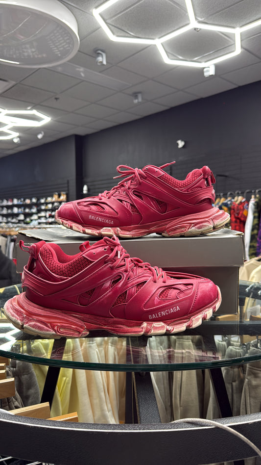Balenciaga Tracks burgundy faded used with box